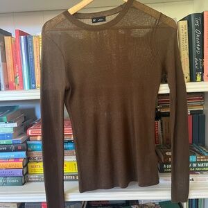 GAP Sheer Rib Sweater (size: Small)